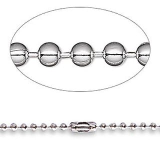 Aluminum Ball Chain Necklace 36" (3mm)