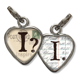 Bubble Heart Initial I