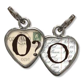 Bubble Heart Initial O