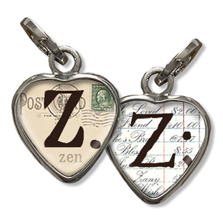 Bubble Heart Initial Z