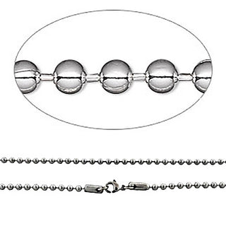 Bead Chain Necklace 20" (3mm)